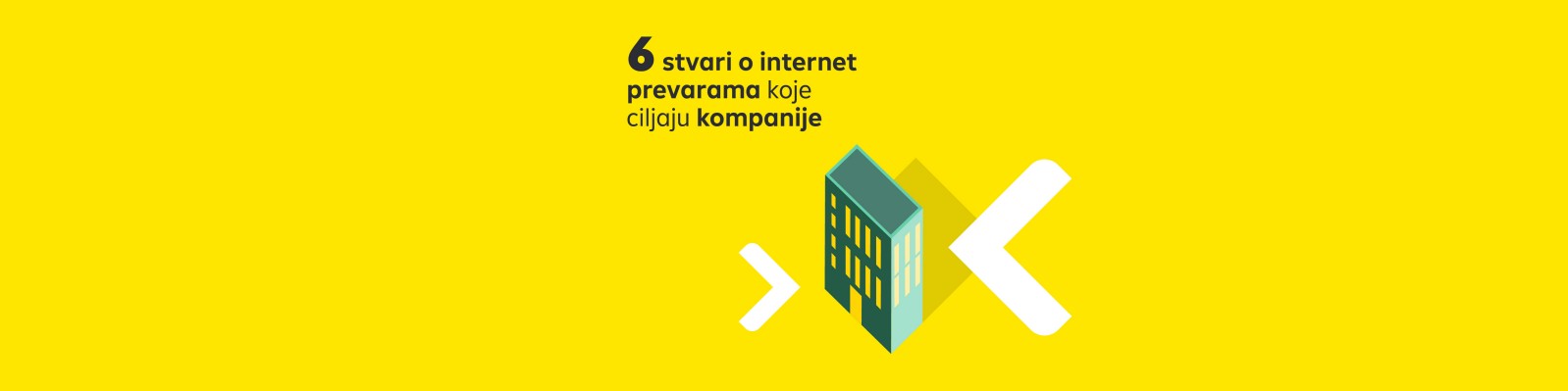 Slika koja na ilustrativni način prikazuje internet prevare koje ciljaju kompanije
